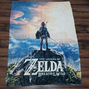The Legend of Zelda Breath of the Wild Fleece Throw Blanket 55x40 Link Nintendo